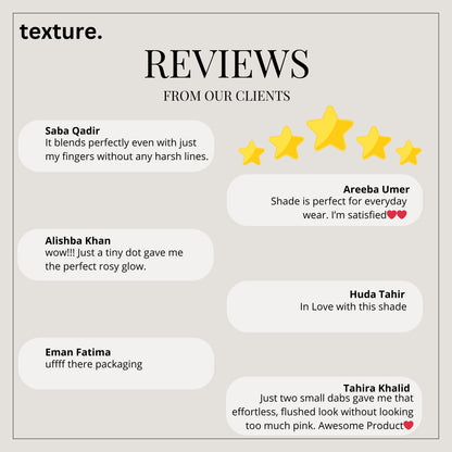 She Blushes – Premium Pink Liquid Blush by Texture Beauty